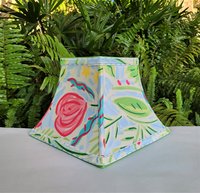 Tropical Table Lamp Shade, Floral Lampshade, Duralee Fabric