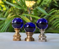 Small Cobalt Blue Lamp Finial