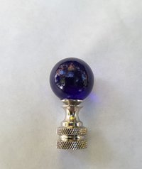 Small Cobalt Blue Lamp Finial