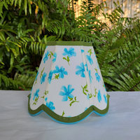 Small Floral Table Lampshade, Clip On Lamp Shade