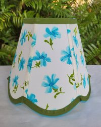 Small Floral Table Lampshade, Clip On Lamp Shade