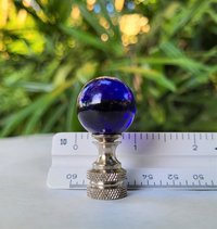 Small Cobalt Blue Lamp Finial