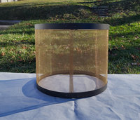 Wire Mesh Lampshade, Bronze Drum Lamp Shade