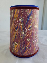 Pair Marbled Paper Sconce Lampshades Set of Two