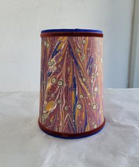 Pair Marbled Paper Sconce Lampshades Set of Two