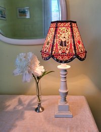 Small Floral Table Lampshade, Clip On Lamp Shade