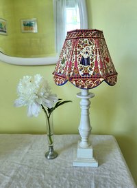 Small Floral Table Lampshade, Clip On Lamp Shade