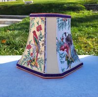 Bird Floral Square Lampshade