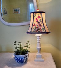 Bird Floral Square Lampshade