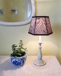 Marbled Paper Lampshade Brown