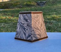 Marbled Paper Lampshade Brown