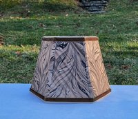 Marbled Paper Lampshade Brown
