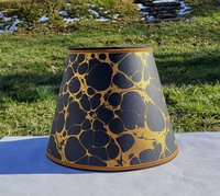Black Gold Marbled Paper Lampshade
