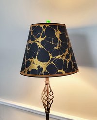 Black Gold Marbled Paper Lampshade