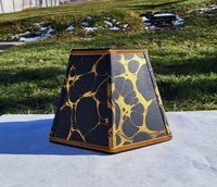 Black Gold Marbled Paper Lampshade