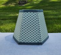 Mint Green Table Lamp Shade Clip On Hexagon