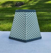 Mint Green Table Lamp Shade Clip On Hexagon