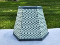 Mint Green Table Lamp Shade Clip On Hexagon