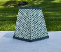 Mint Green Table Lamp Shade Clip On Hexagon