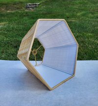 Papyrus Lampshade Medium Brown Hexagon Various Sizes Trims