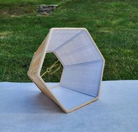 Papyrus Lampshade Medium Brown Hexagon Various Sizes Trims