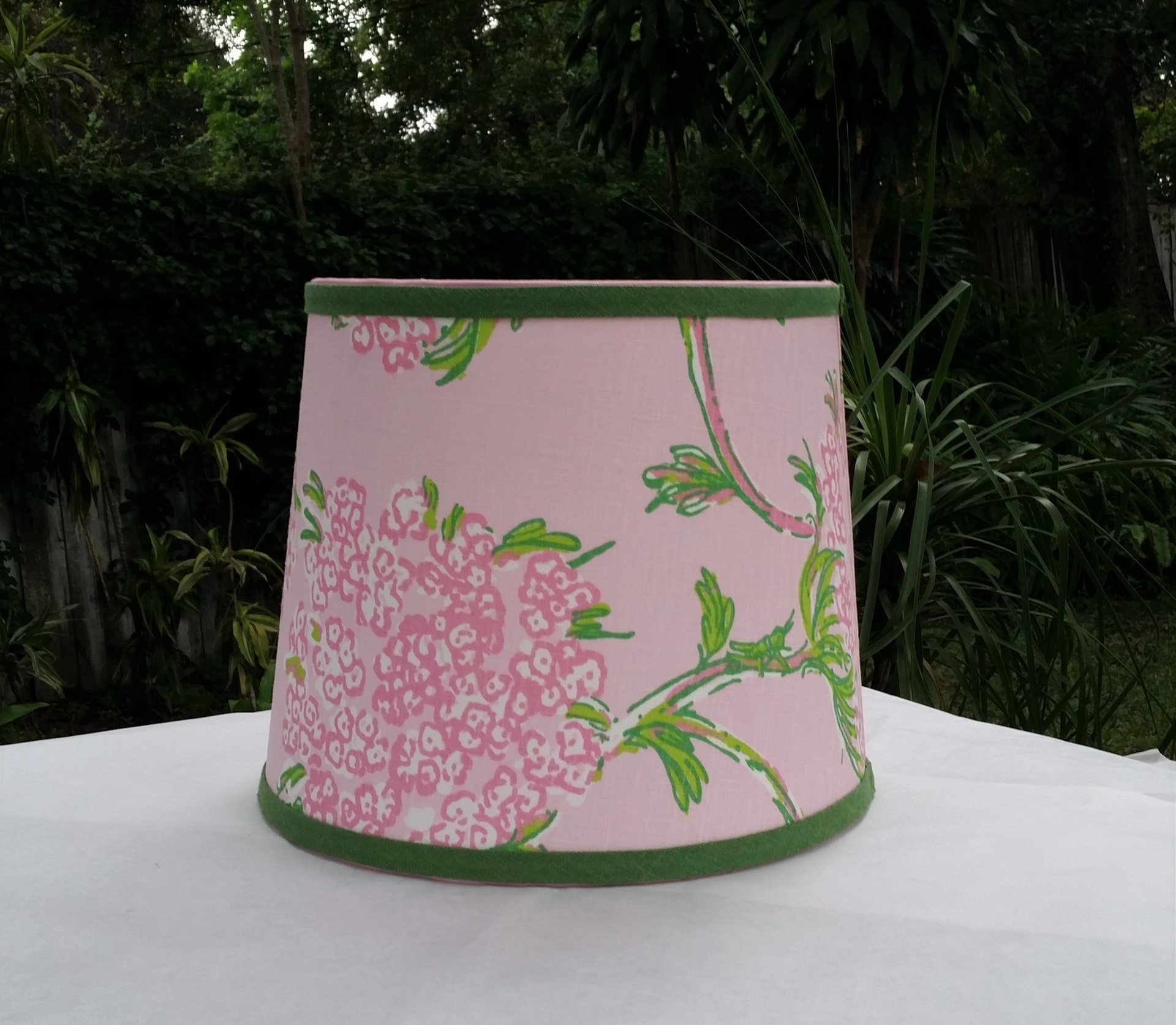 Pink Floral Lampshade, Lilly Pulitzer Fabric, Table Lamp Shade