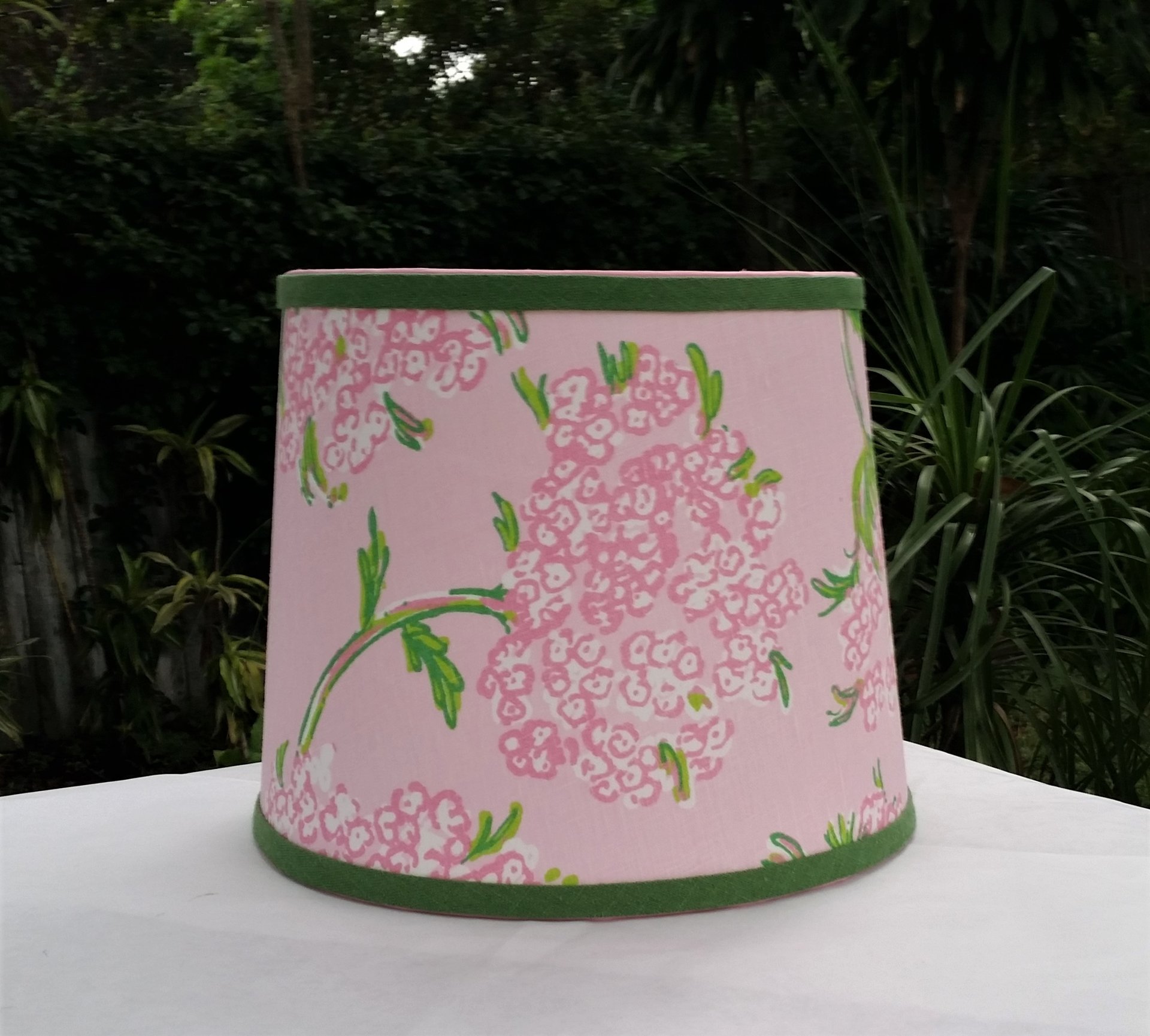 Pink Floral Lampshade, Lilly Pulitzer Fabric, Table Lamp Shade