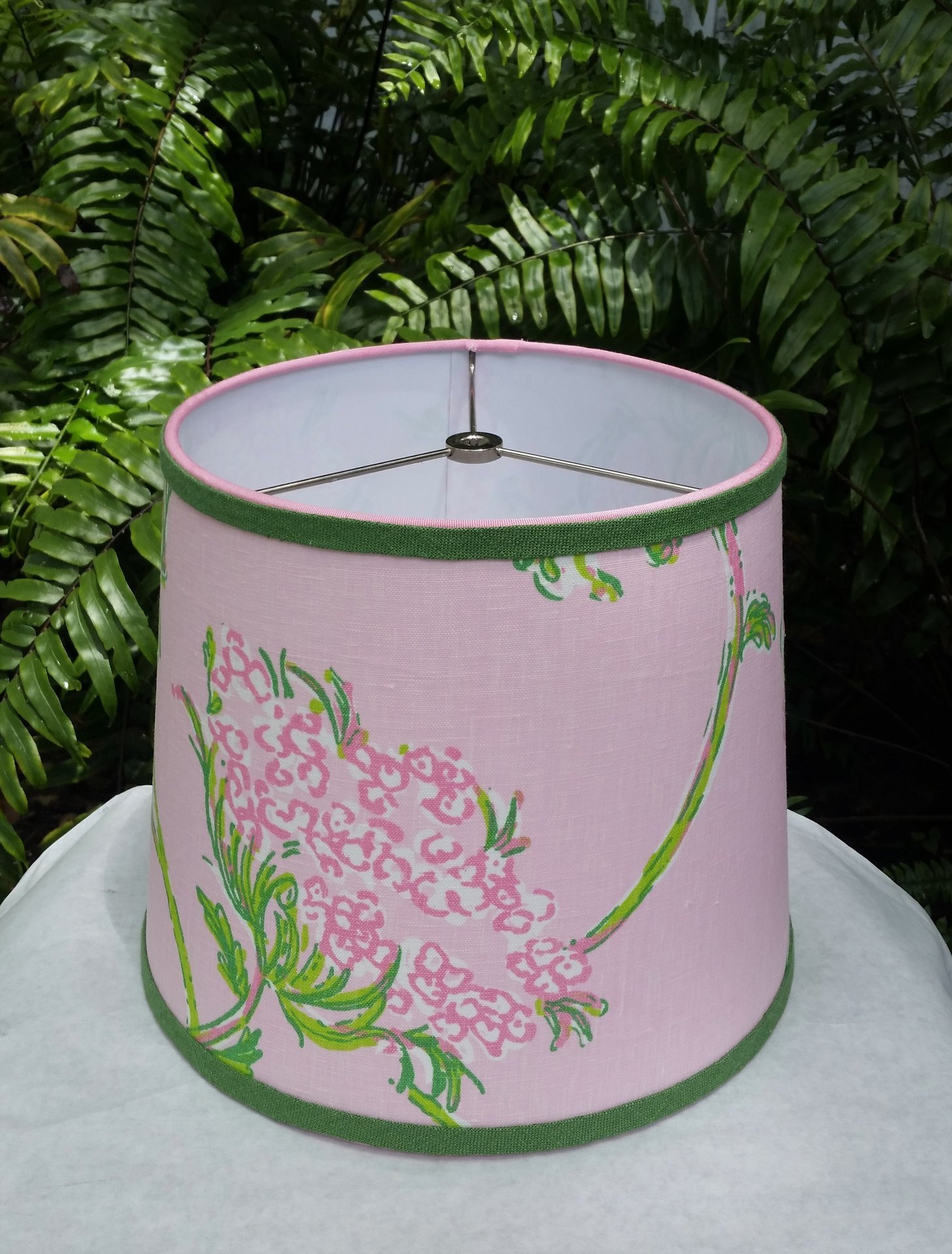 Pink Floral Lampshade, Lilly Pulitzer Fabric, Table Lamp Shade