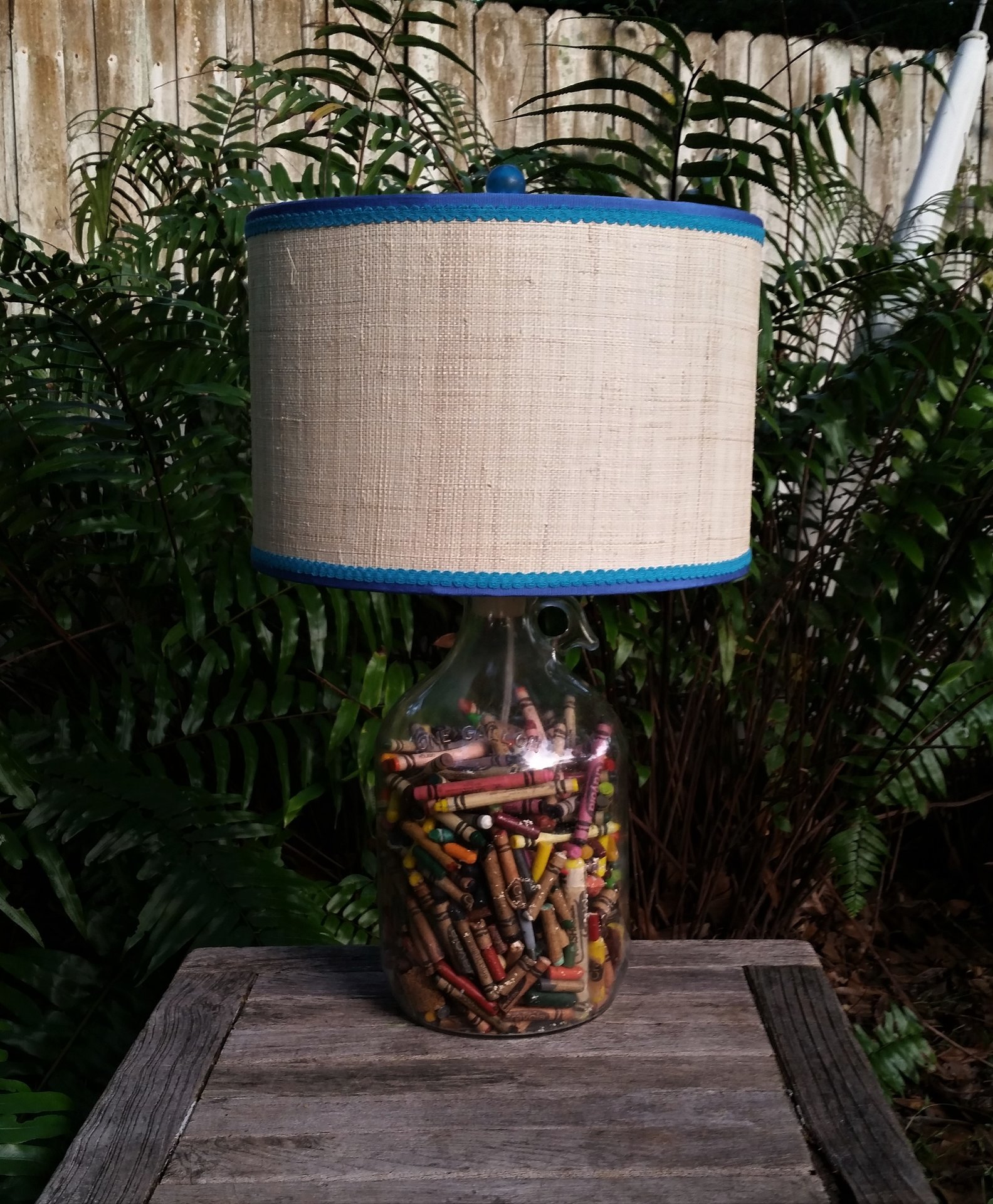 Raffia Cloth Lampshade, Lilly Cha Cha Fabric Lined