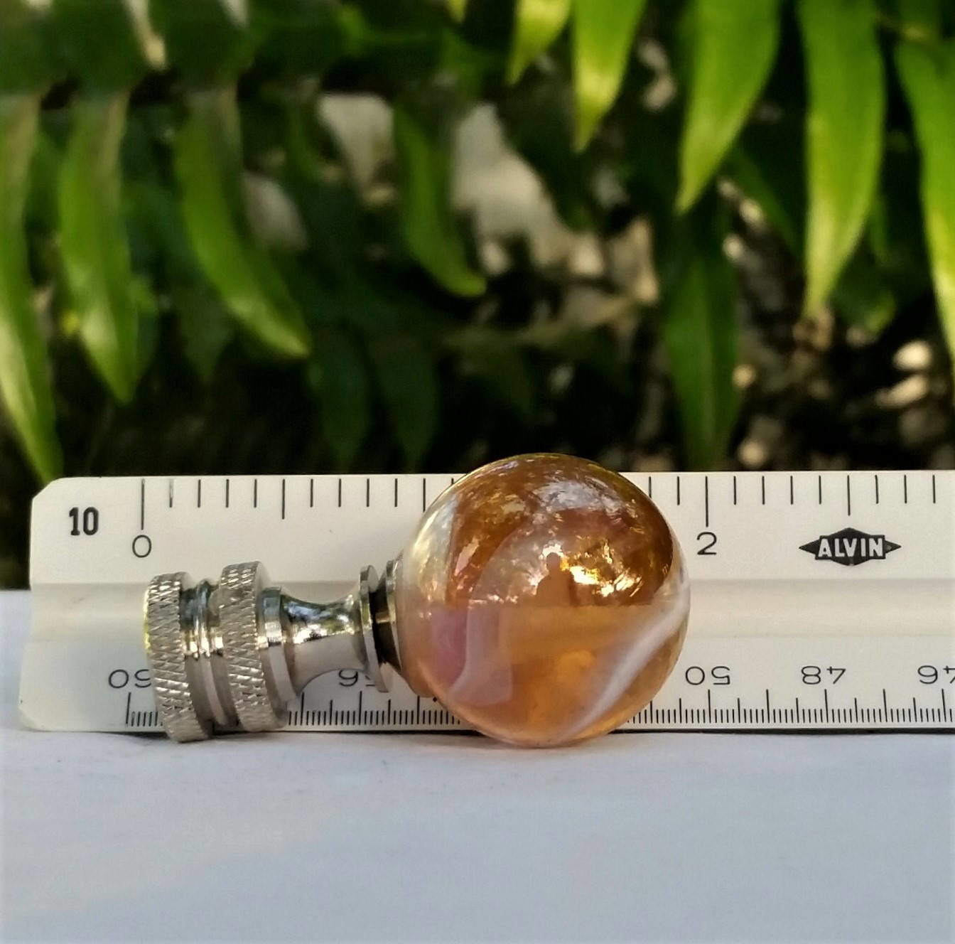 Peach Lamp Finial, Apricot