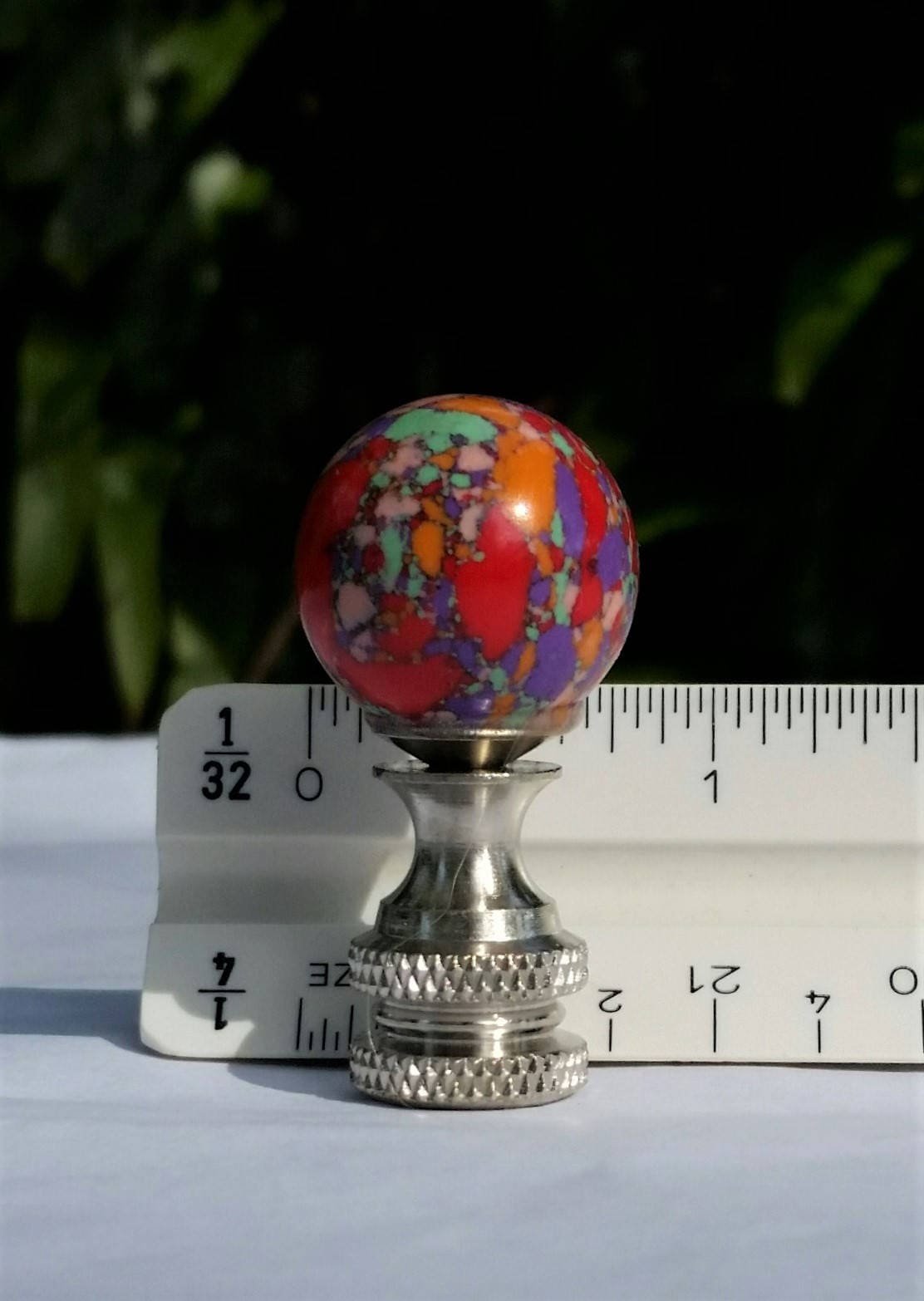 Small Colorful Lamp Finial, Kids Room