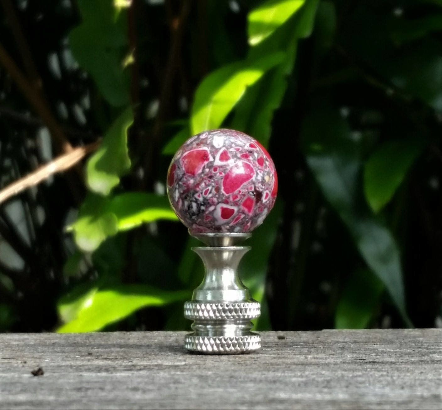 Small Hot Pink Lamp Finial