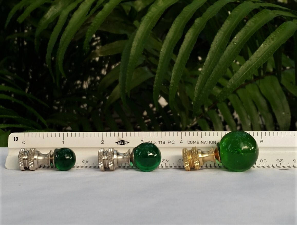 Small Green Lamp Finial
