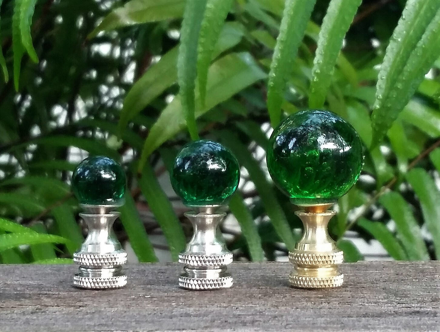 Small Green Lamp Finial