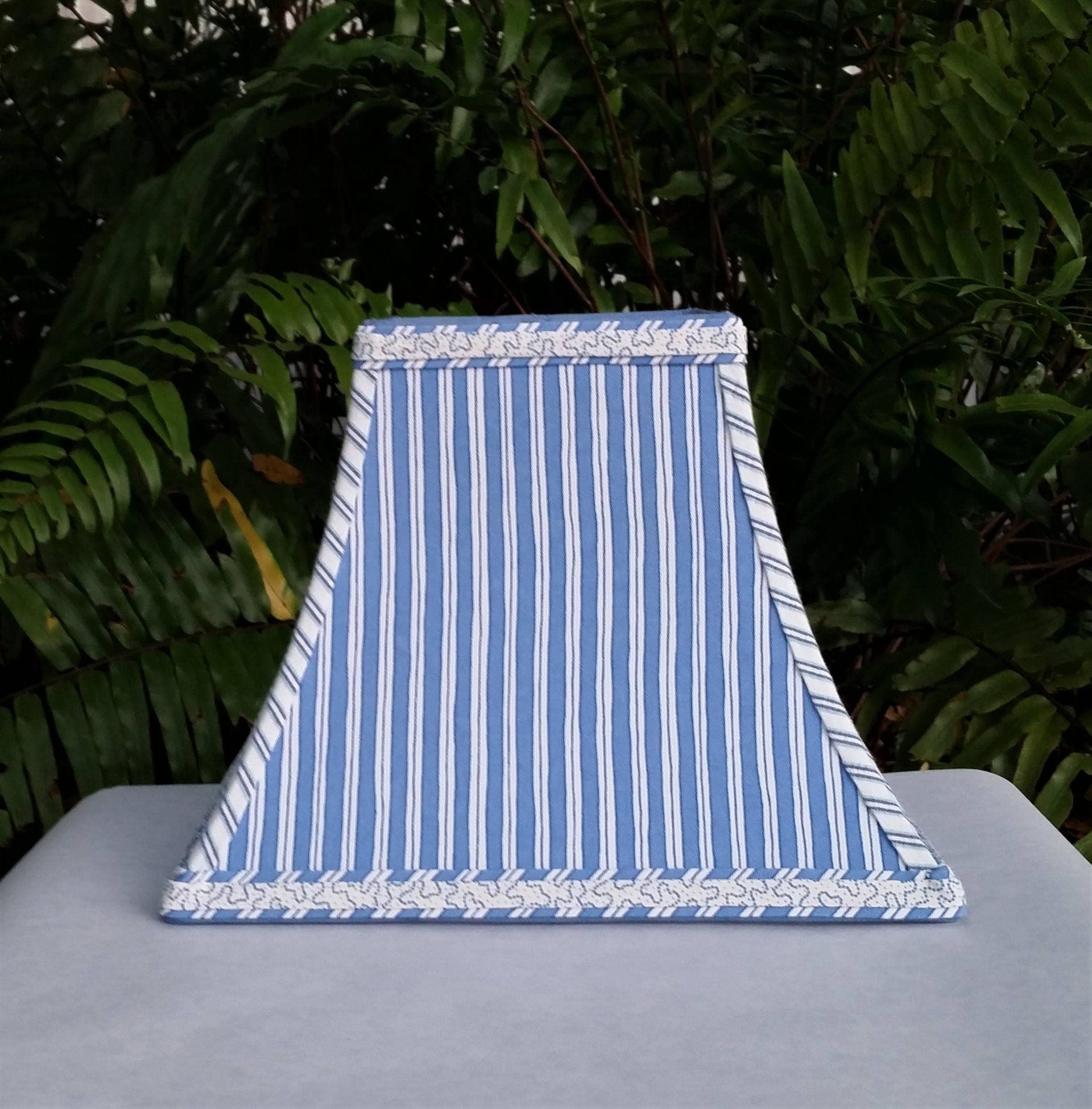 Blue Lampshade, Square Bell Lamp Shade