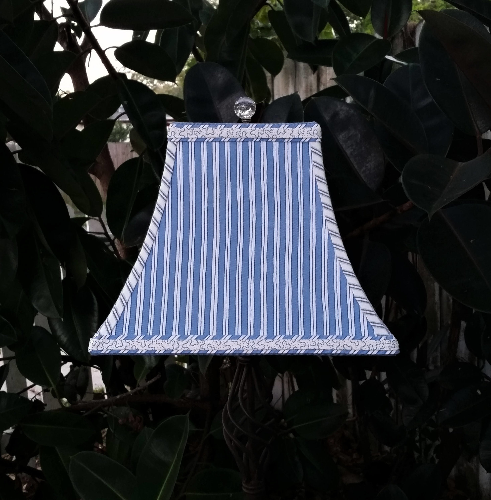 Blue Lampshade, Square Bell Lamp Shade