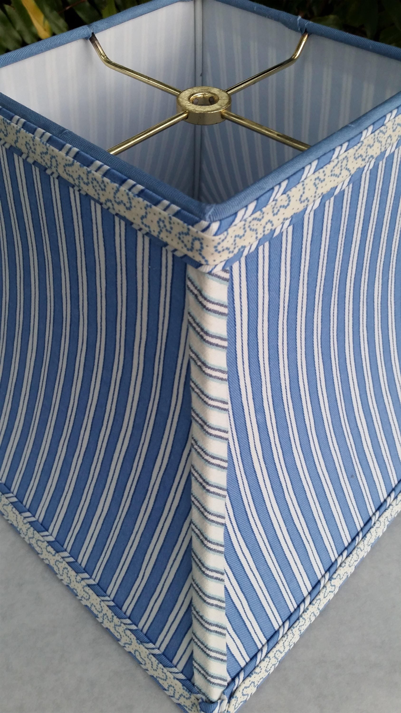 Blue Lampshade, Square Bell Lamp Shade