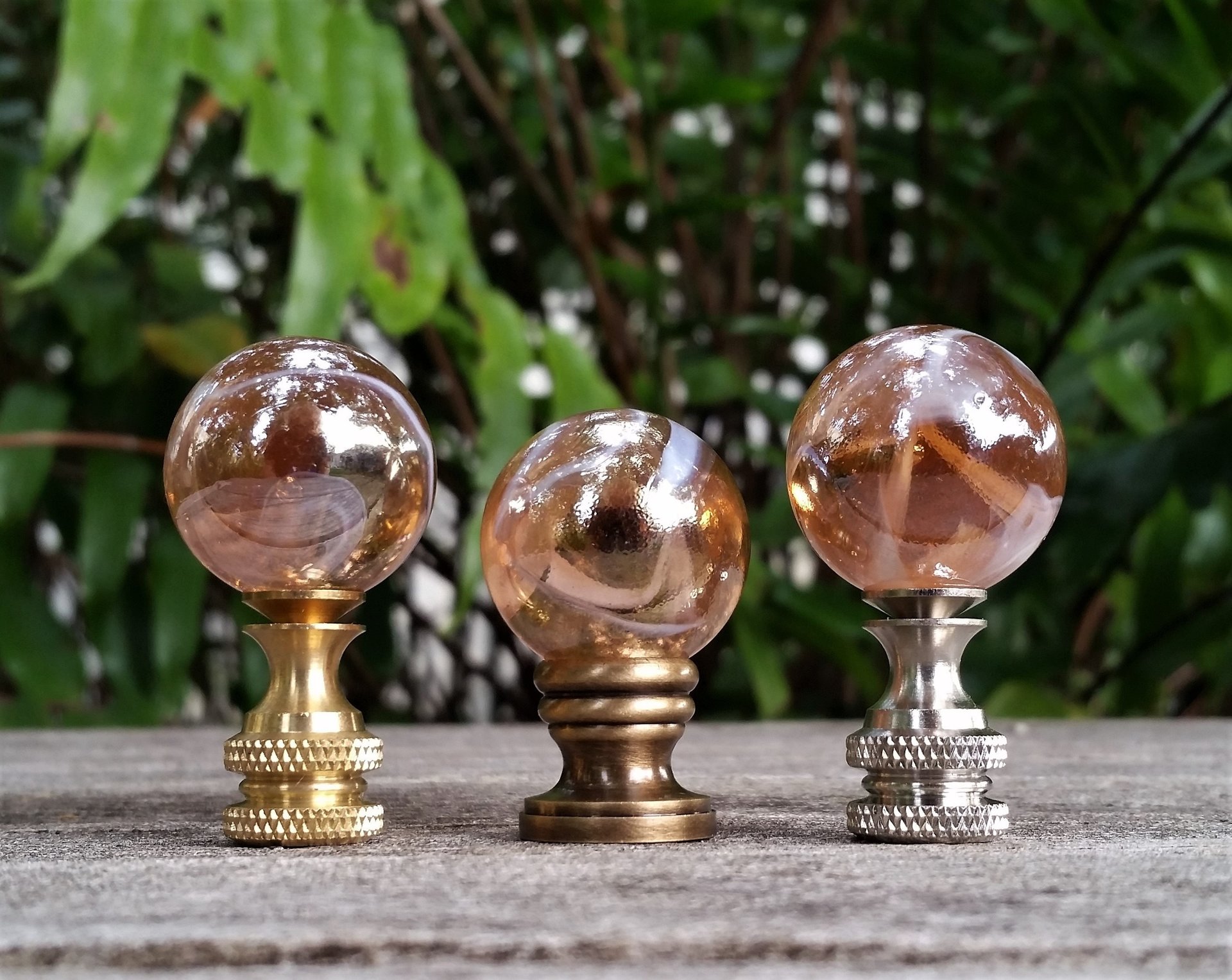 Peach Lamp Finial, Apricot