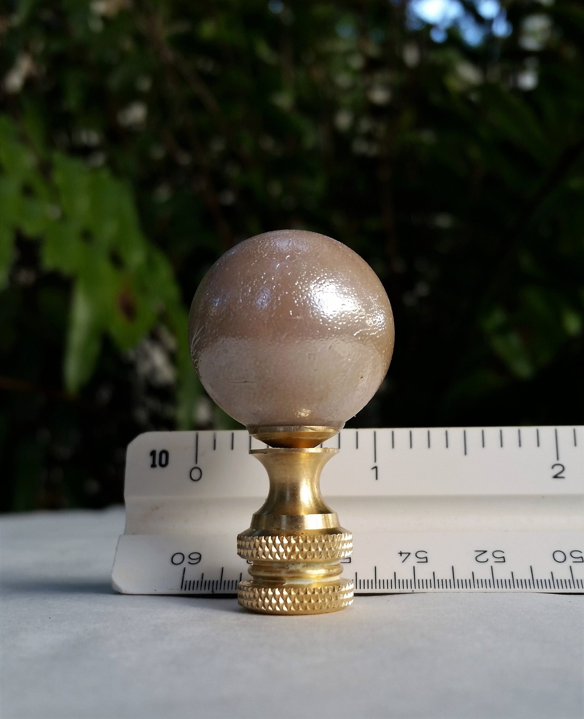 Beige Lamp Finial Medium