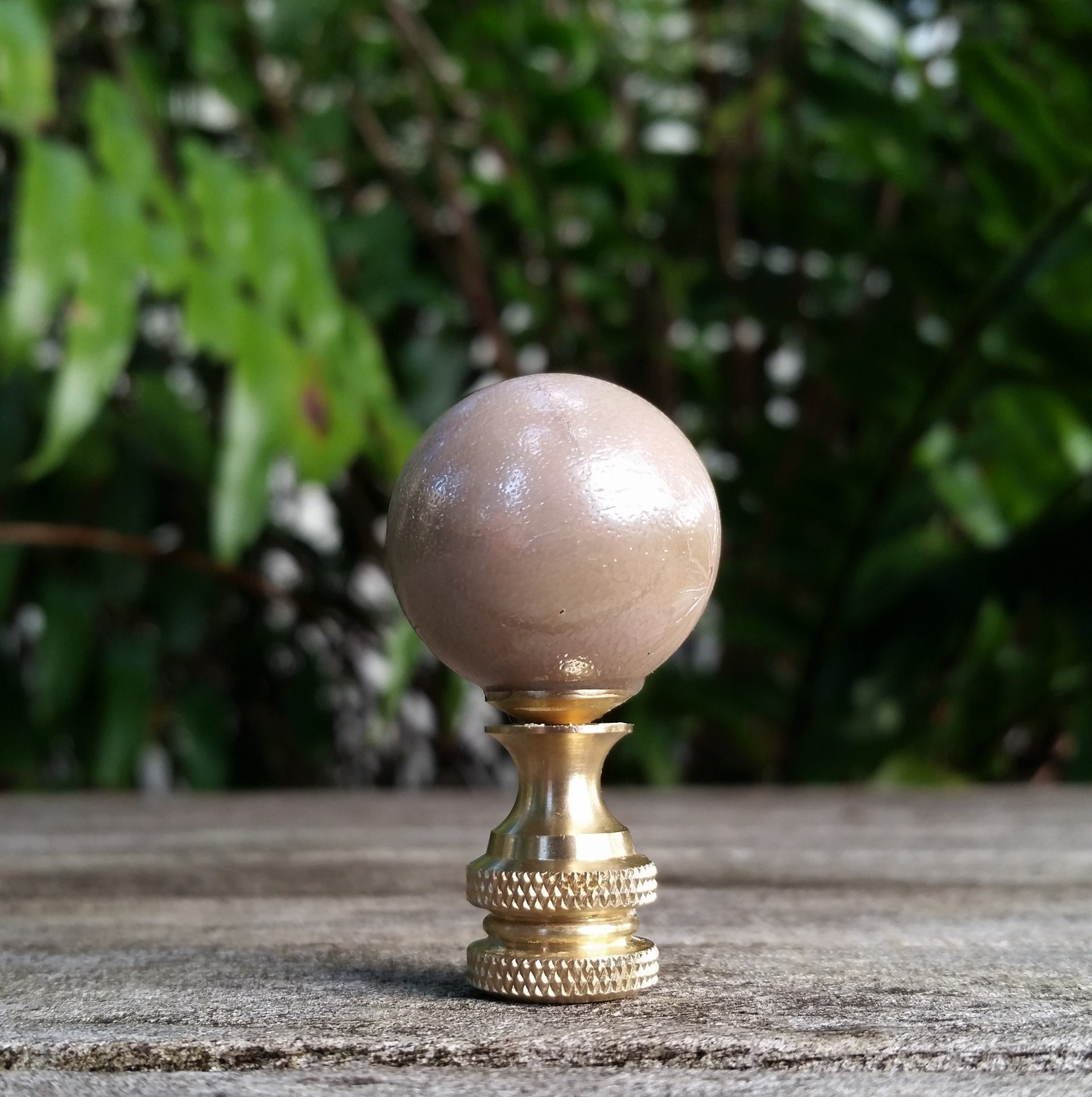 Beige Lamp Finial Medium