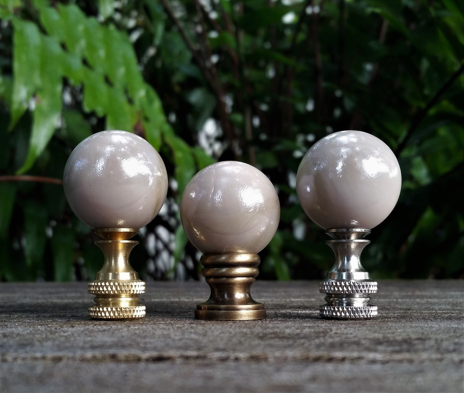 Beige Lamp Finial Medium