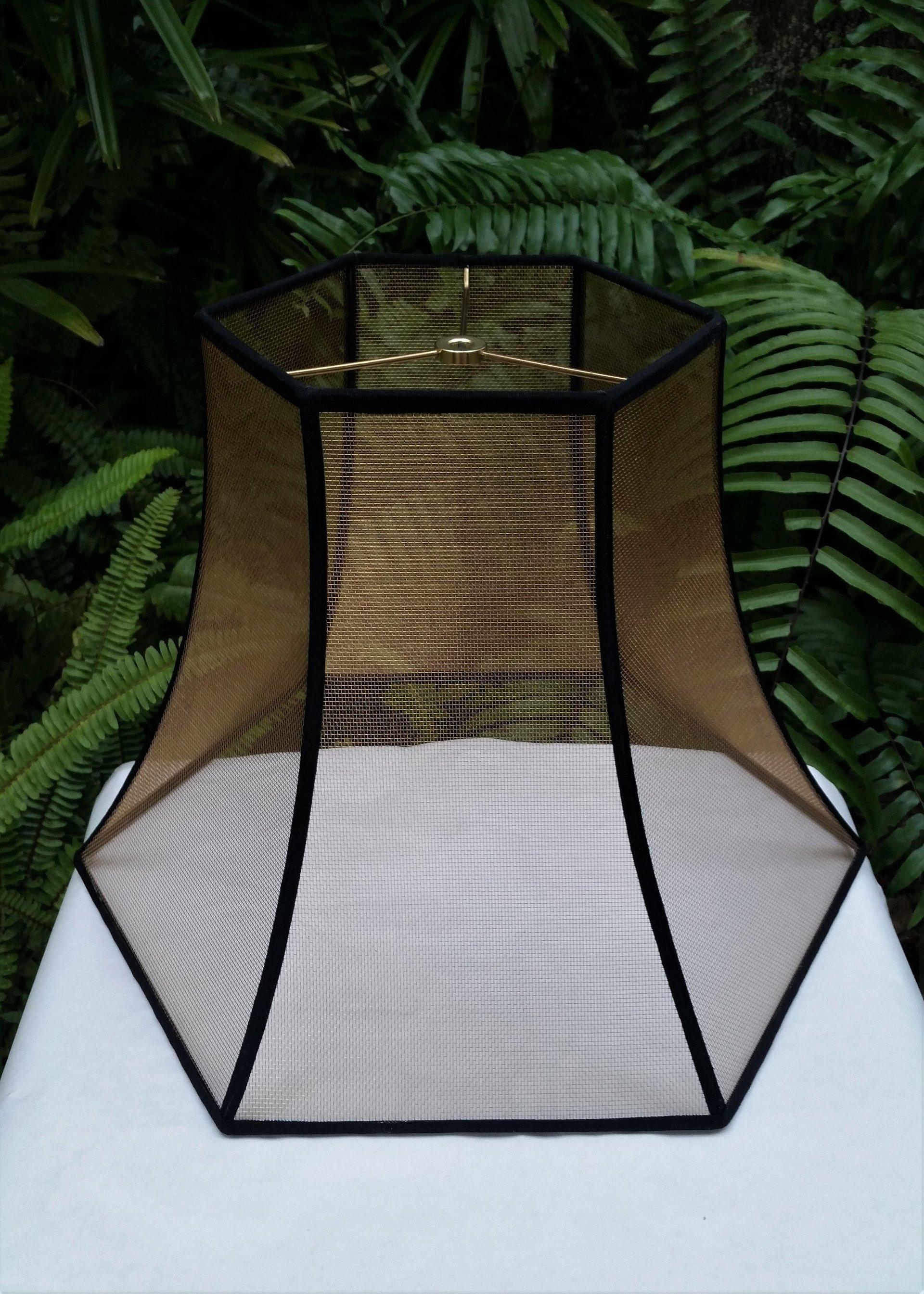 Wire Mesh Lamp Shade, Bronze Screen