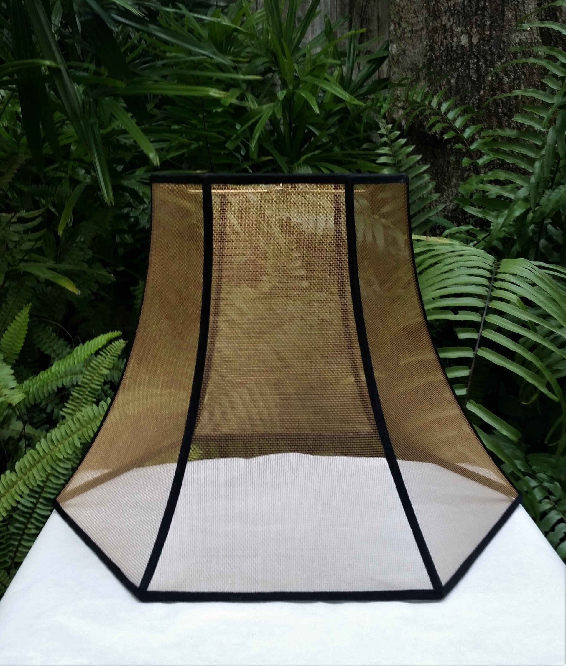 Wire Mesh Lamp Shade, Bronze Screen