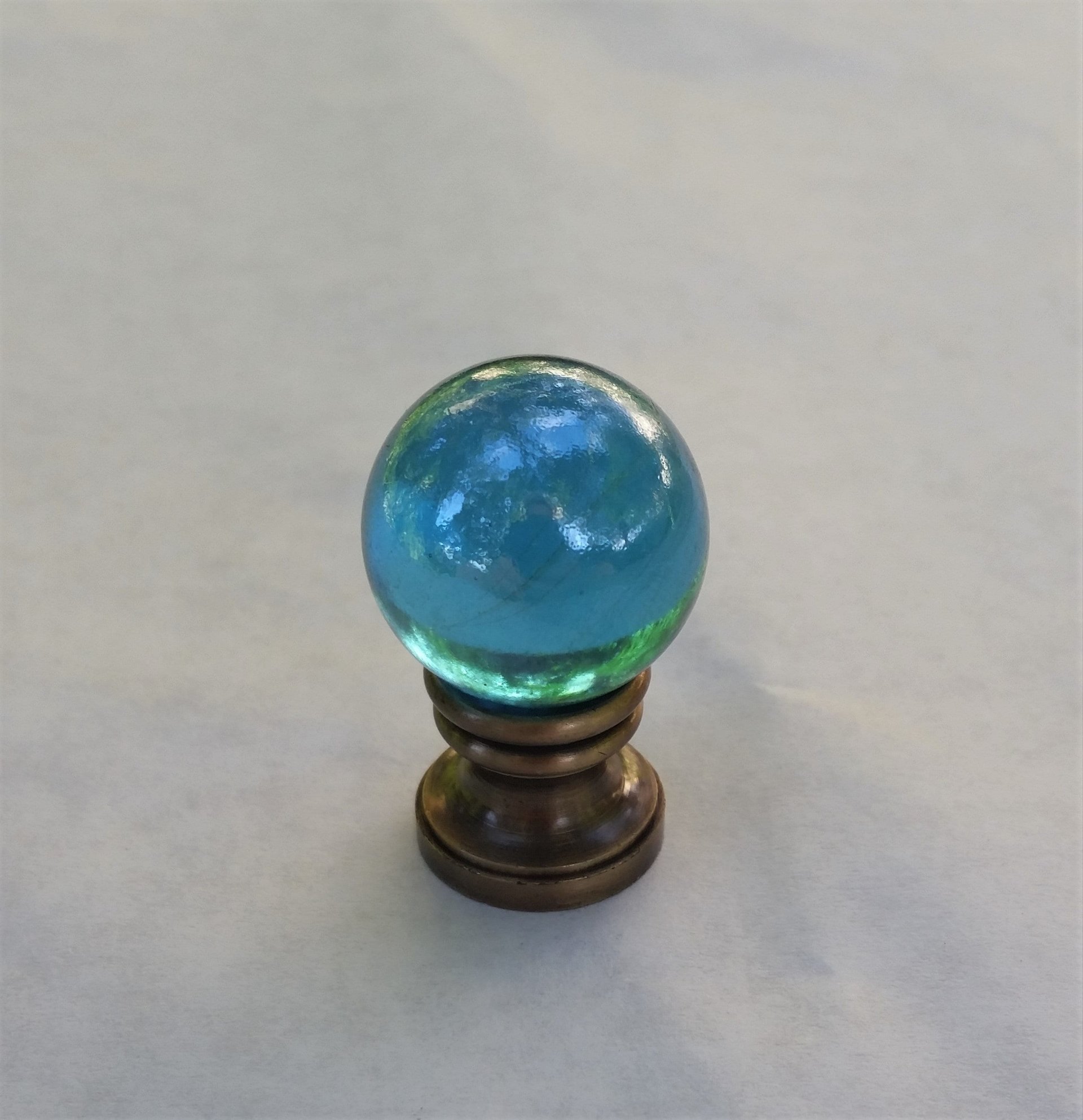 Light Teal Blue Lamp Finial