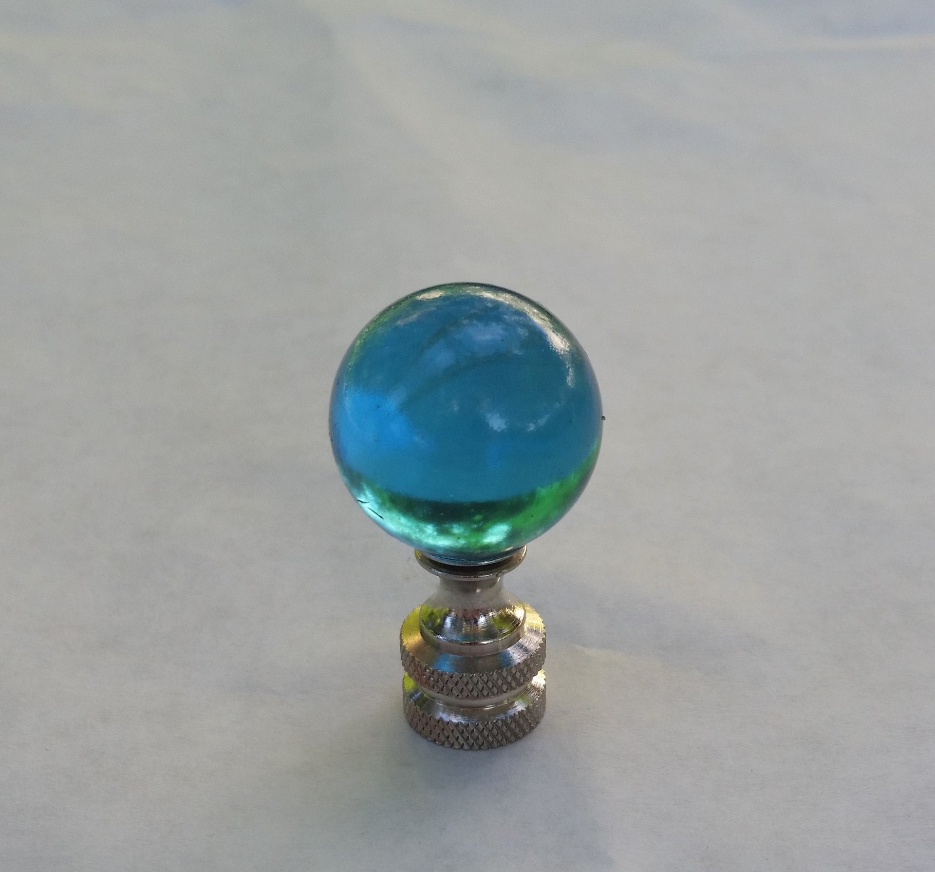 Light Teal Blue Lamp Finial
