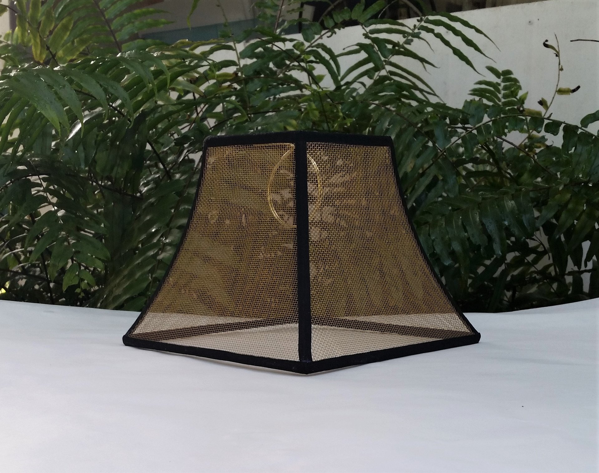 Mesh Lampshade, Bronze Screen Custom Lamp Shade