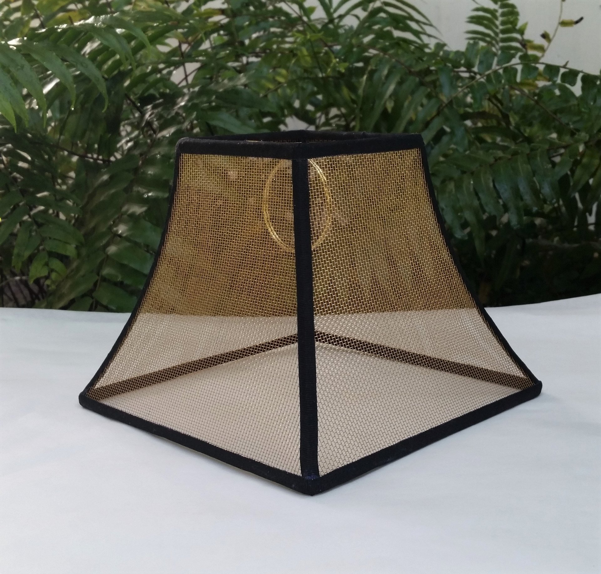 Mesh Lampshade, Bronze Screen Custom Lamp Shade