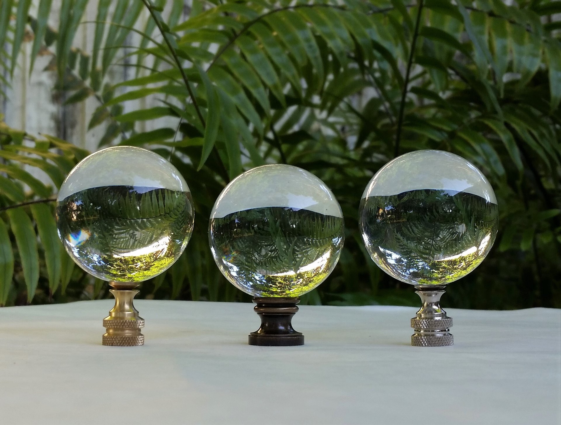 Clear Glass Lamp Finial