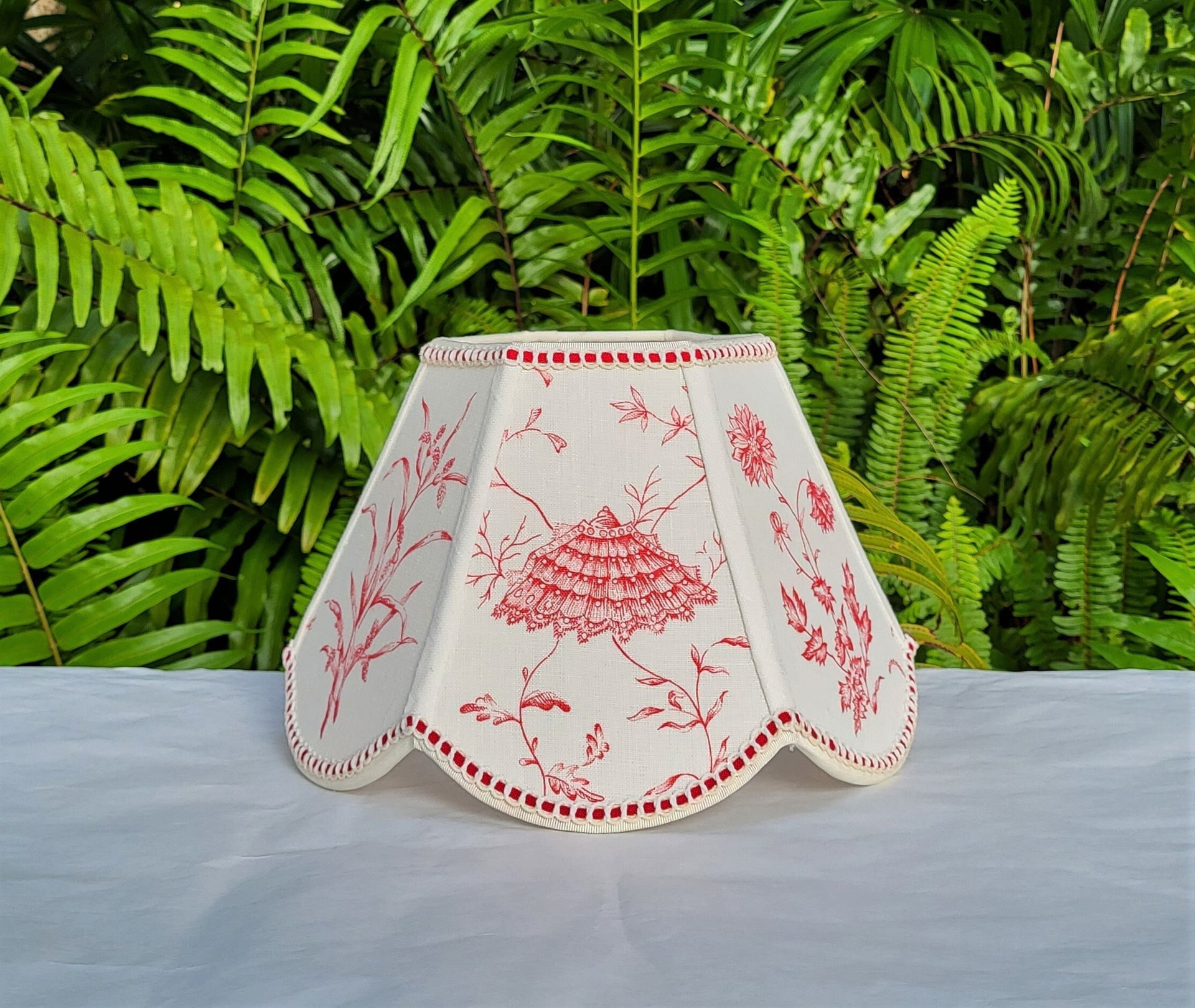 Brunschwig Fils Fabric Scallop Lamp Shade