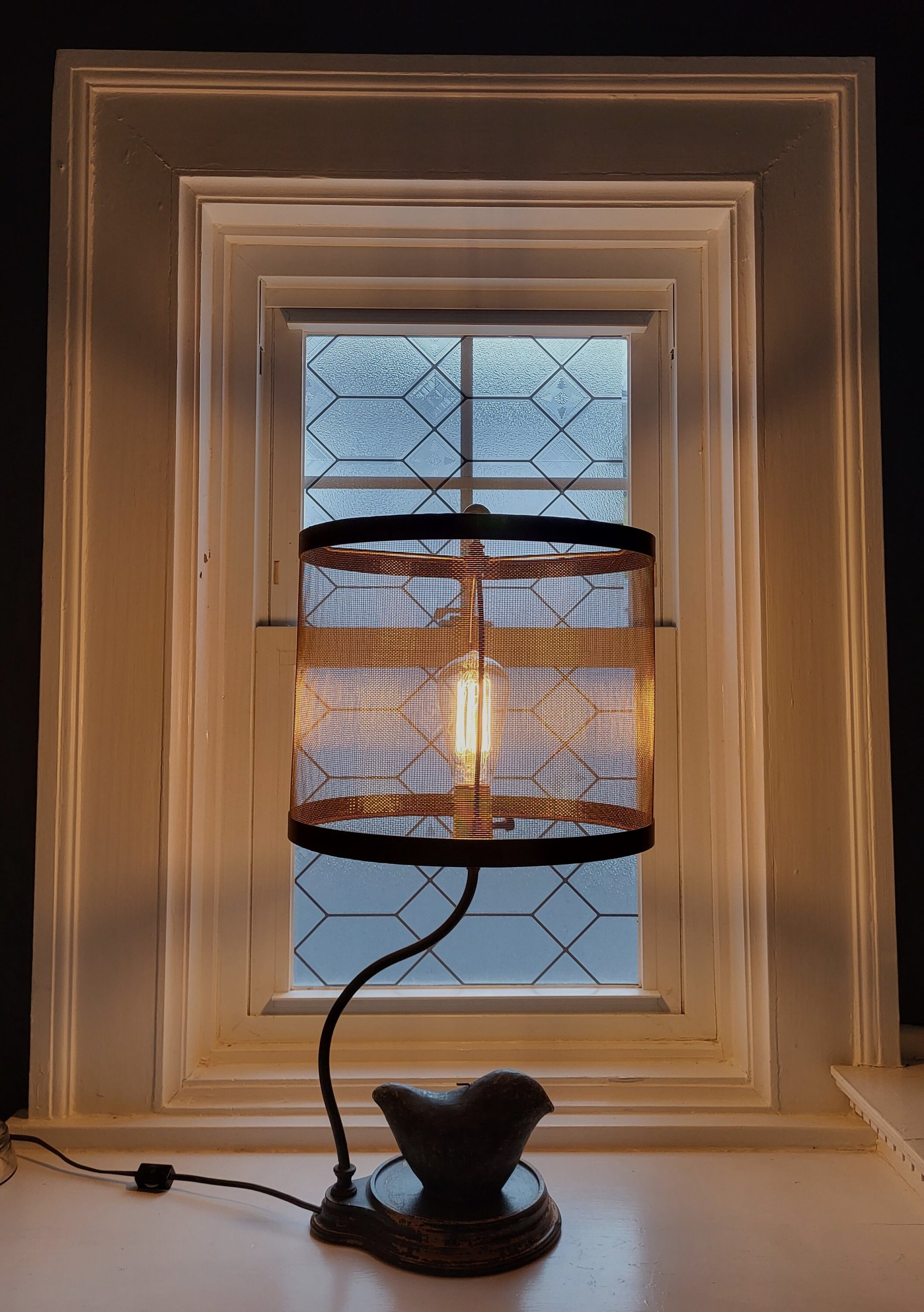 Wire Mesh Lampshade, Bronze Drum Lamp Shade